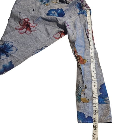 Mens Haupt Germany XL Woven Linen Cotton Button Down Shirt Floral Modern Fit NWT - Picture 14 of 14